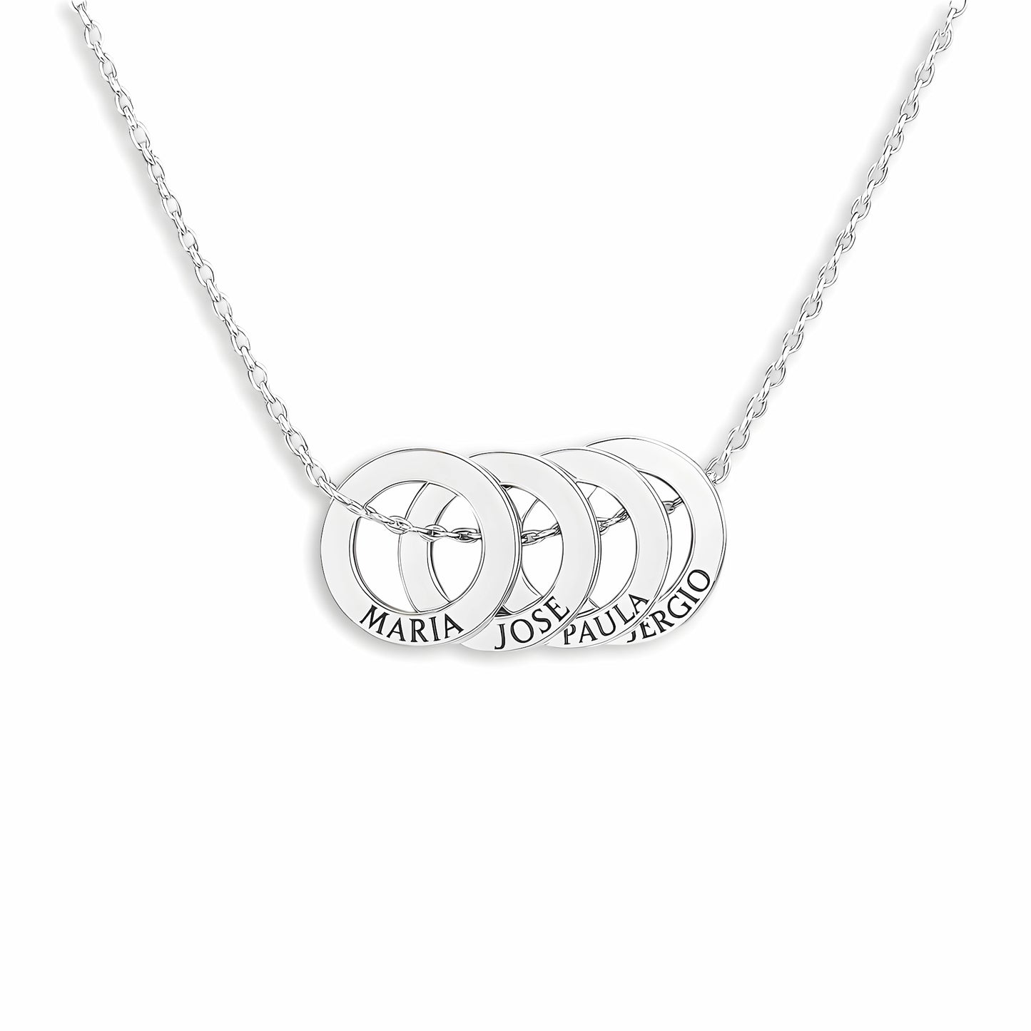 Collar Aros Entrelazados