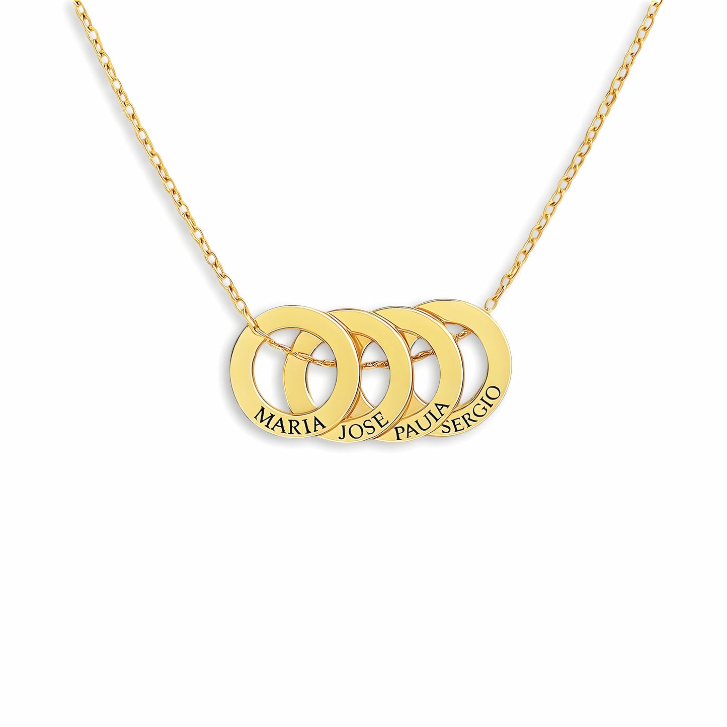 Collar Aros Entrelazados