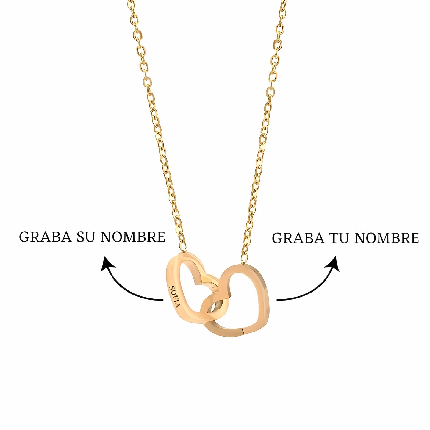 Caja de Rosa Eterna | Rosa Real y Collar Personalizado en Oro 18k