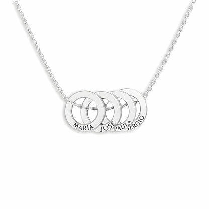 Collar Aros Entrelazados