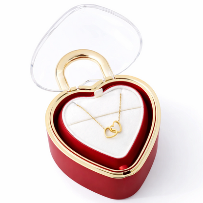 Candado Eterno y Collar Personalizado en Oro 18k