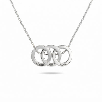 Collar Aros Entrelazados