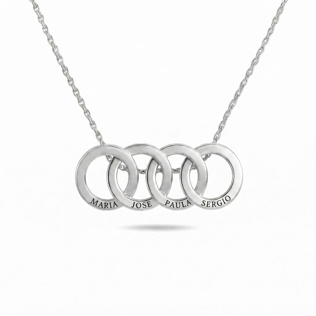 Collar Aros Entrelazados