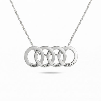 Collar Aros Entrelazados