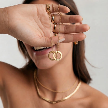 Collar Aros Entrelazados