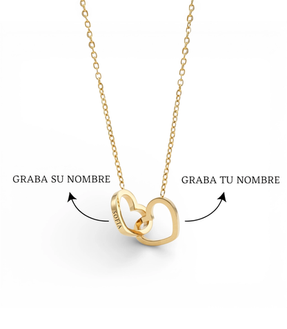 Caja de Rosa Eterna | Rosa Real y Collar Personalizado en Oro 18k (Copia)